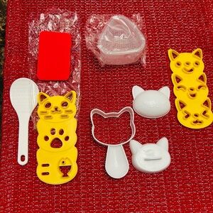 Cute Cat-Themed Sushi Mold Set
